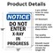 Signmission Do Not Enter X-Ray In Progress OSHA Notice Sign, Aluminum, 12in W x 18in L, 2PK OS-2PACK-NS-A-1218-V-11272 - alternate 3